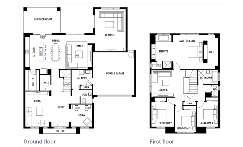 Floorplan of a Metricon home