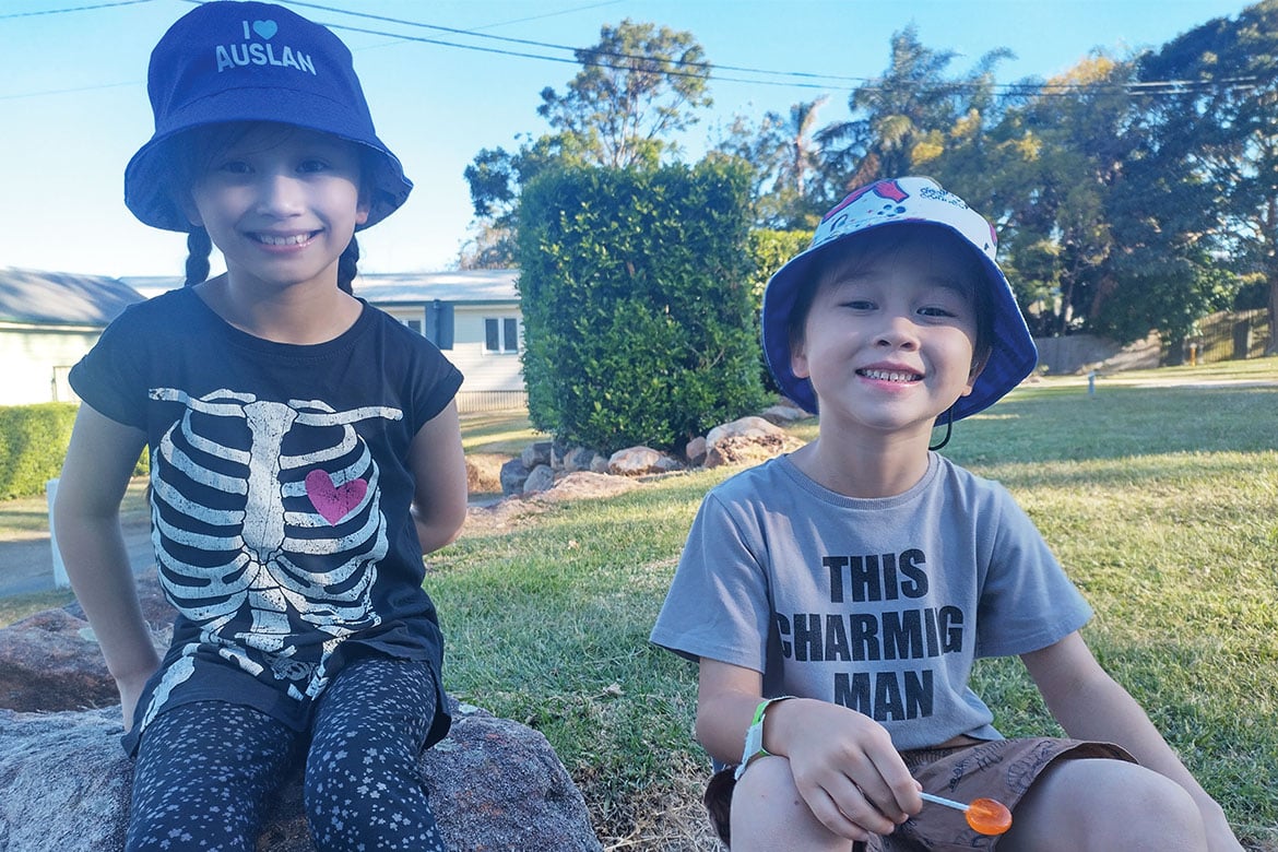 Kids in the Auslan at Home program