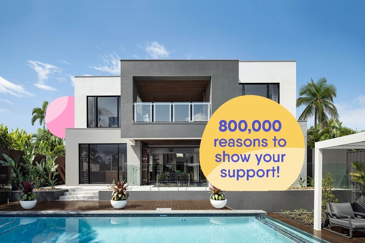 800,000 reasons to show your support!  