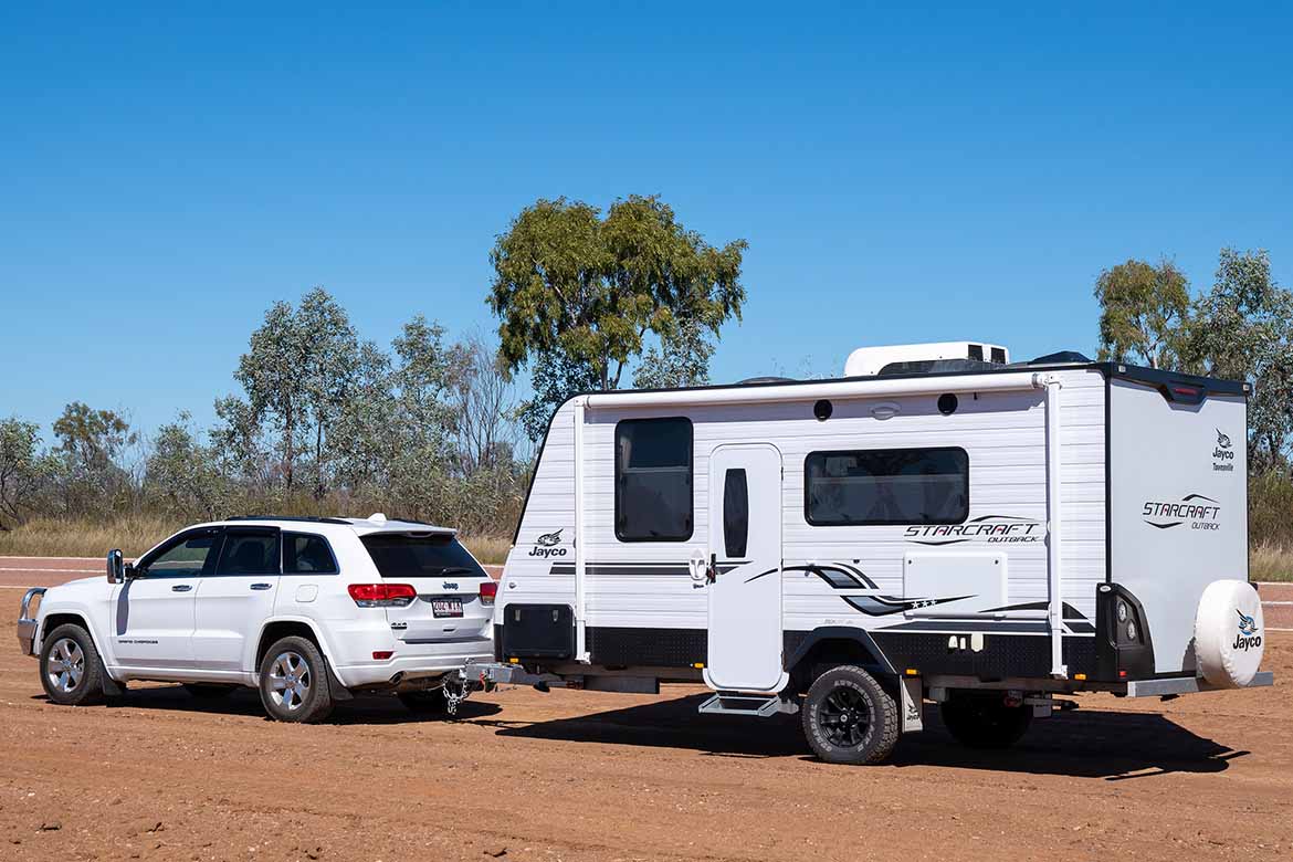 Hit the road in a new caravan, motorhome or camper + 4WD 